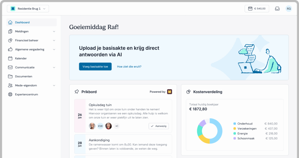 gebouw beheer platform